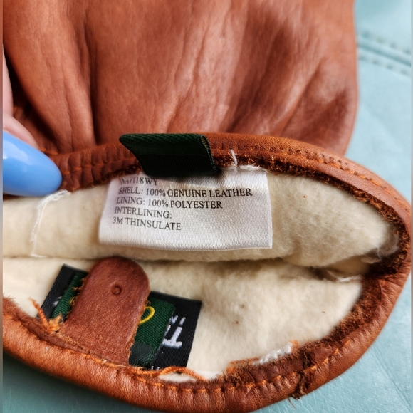 CABELA'S Loved Ranch Work Thinsulate Insulation Lined Golden Leather Gloves S - Picture 7 of 16